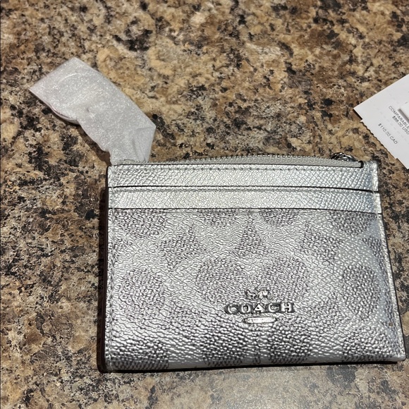 Coach Mini Skinny ID Case In Signature Canvas - Picture 5 of 7